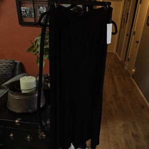 Karen Kane Black Maxi Flare Skirt M